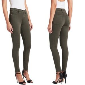 Frame Le High Skinny De Jeanne Green Soft Jean Pants Size 27